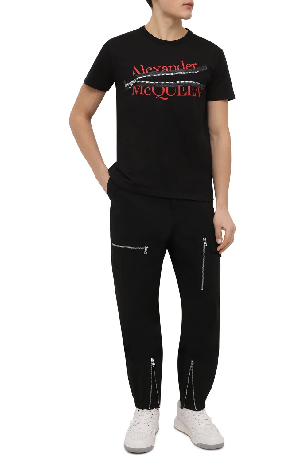 Хлопковая футболка ALEXANDER MCQUEEN, арт. 688189/QSZ8A, фото 2