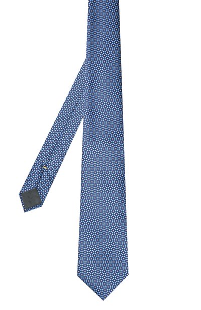 Шелковый галстук CANALI синего цвета по цене 12700 руб., арт. 18/HJ03073, фото 2 Шелковый галстук CANALI, арт. 18/HJ03073, фото 2