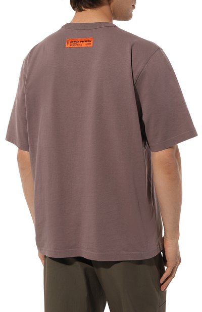 Хлопковая футболка HERON PRESTON, арт. HMAA032F22JER0090910, фото 4