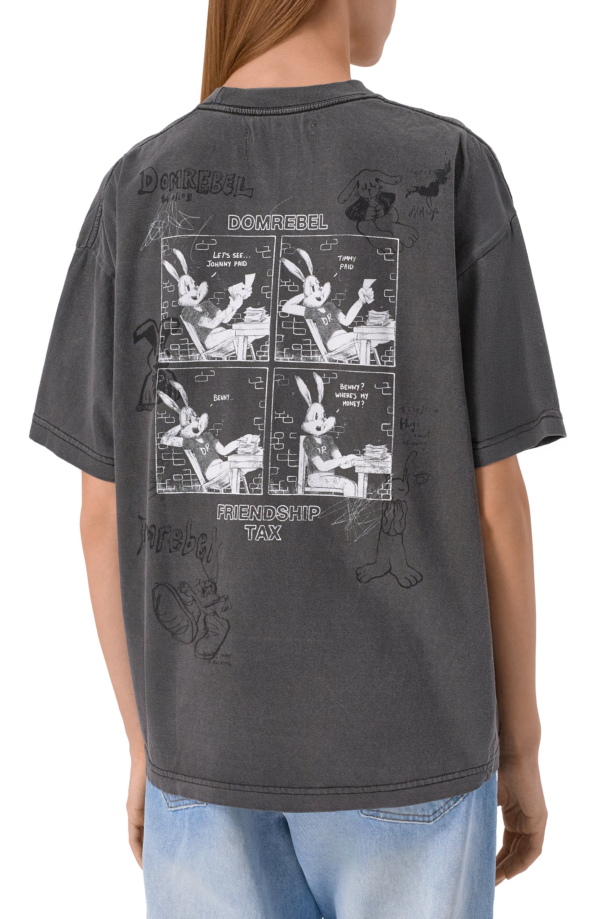 Хлопковая футболка DOMREBEL, арт. CASHBUN T-SHIRT, фото 4