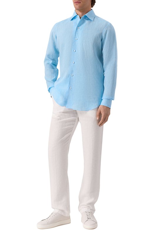 Льняная рубашка MVST M0RBIDA/R0BERT0/R0UND/F3411308-LINEN Зелёный  M0RBIDA/R0BERT0/R0UND/F3411308-LINEN Фото 2