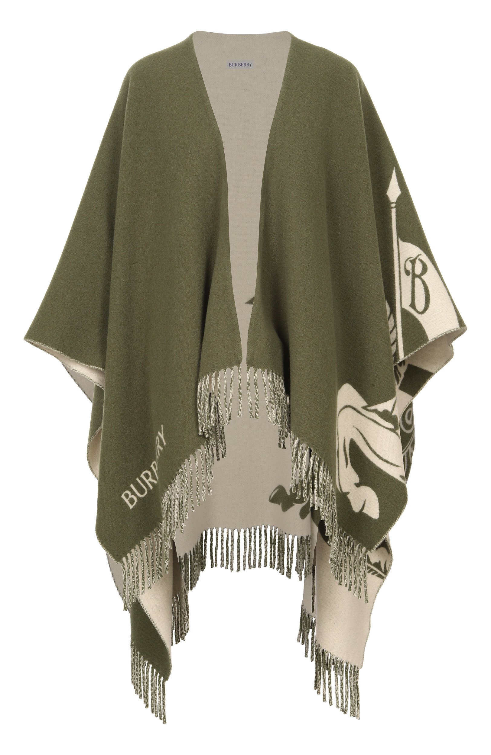 Накидка из шерсти и кашемира BURBERRY, арт. 8130428, фото 1