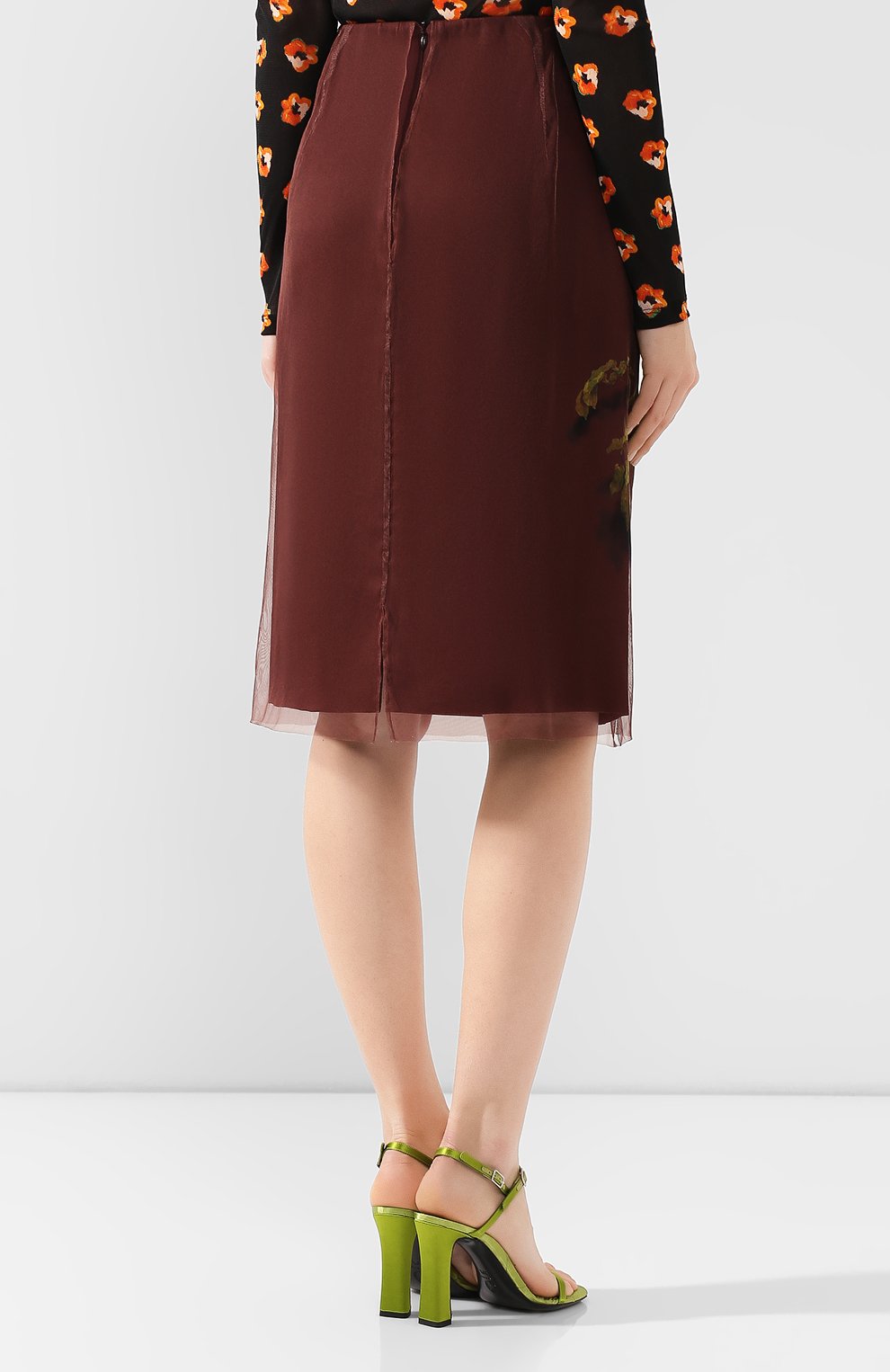 Шелковая юбка DRIES VAN NOTEN, арт. 192-10801-8136, фото 4