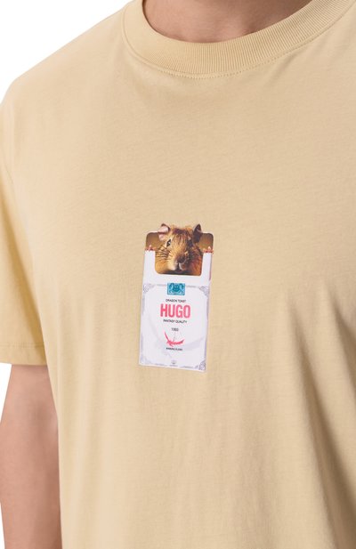 Хлопковая футболка HUGO, арт. 50530683, фото 5