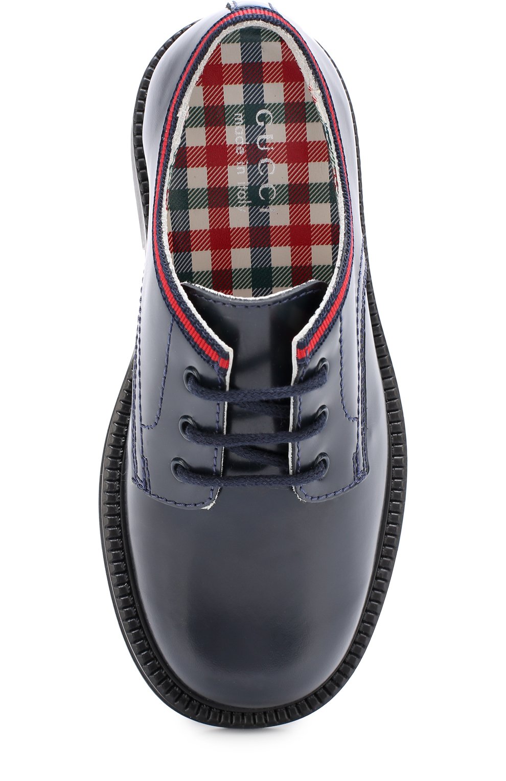 Кожаные дерби с контрастной отделкой GUCCI, арт. 477537/D7310, фото 4