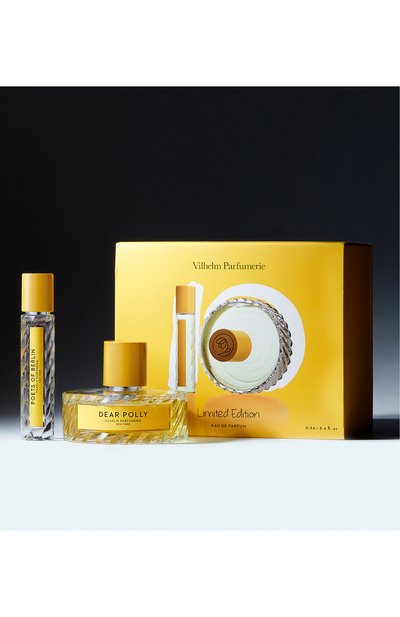 Парфюмерный набор 10th anniversary: dear polly+poets of berlin (100+10ml) VILHELM PARFUMERIE бесцветного цвета по цене 32500 руб., арт. VP110AN, фото 3 Парфюмерный набор 10th anniversary: dear polly+poets of berlin (100+10ml) VILHELM PARFUMERIE, арт. VP110AN, фото 3