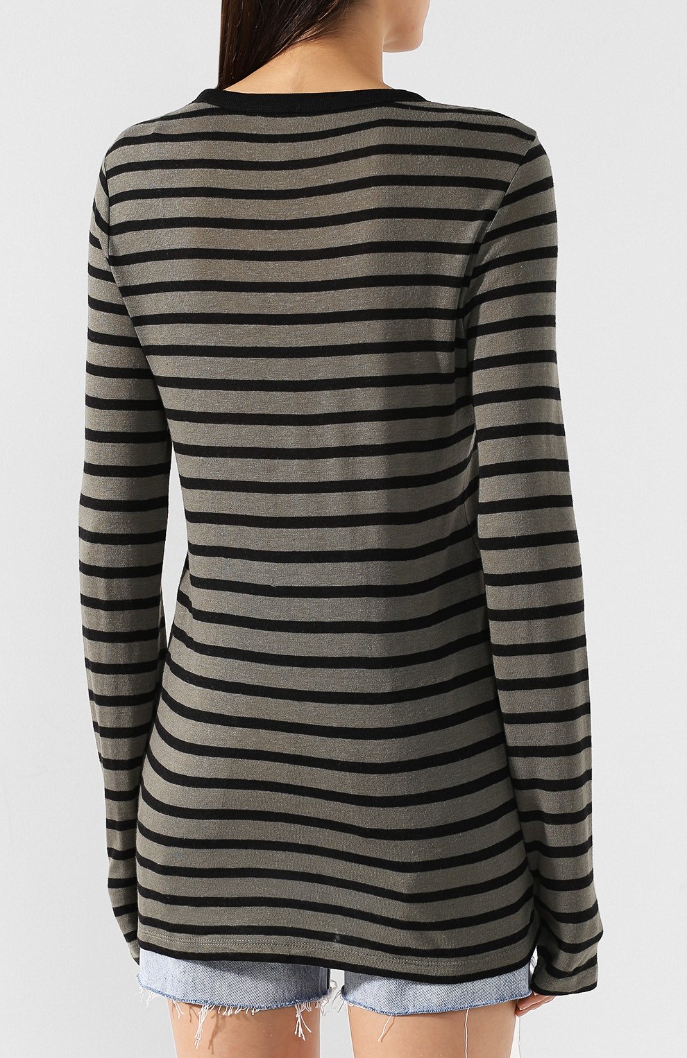 Лонгслив из смеси вискозы и льна ALEXANDERWANG.T, арт. 4CC2191038, фото 4