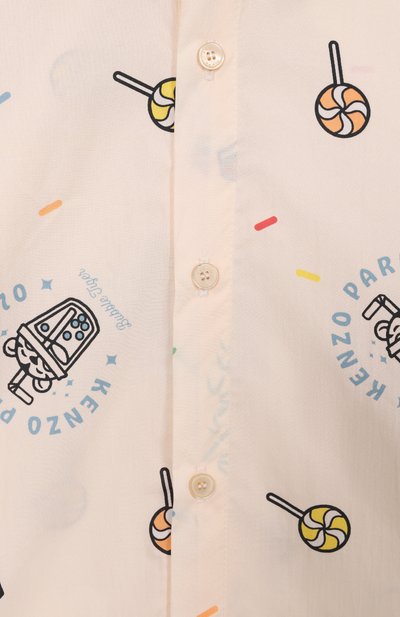 Хлопковая рубашка KENZO, арт. K61628, фото 3