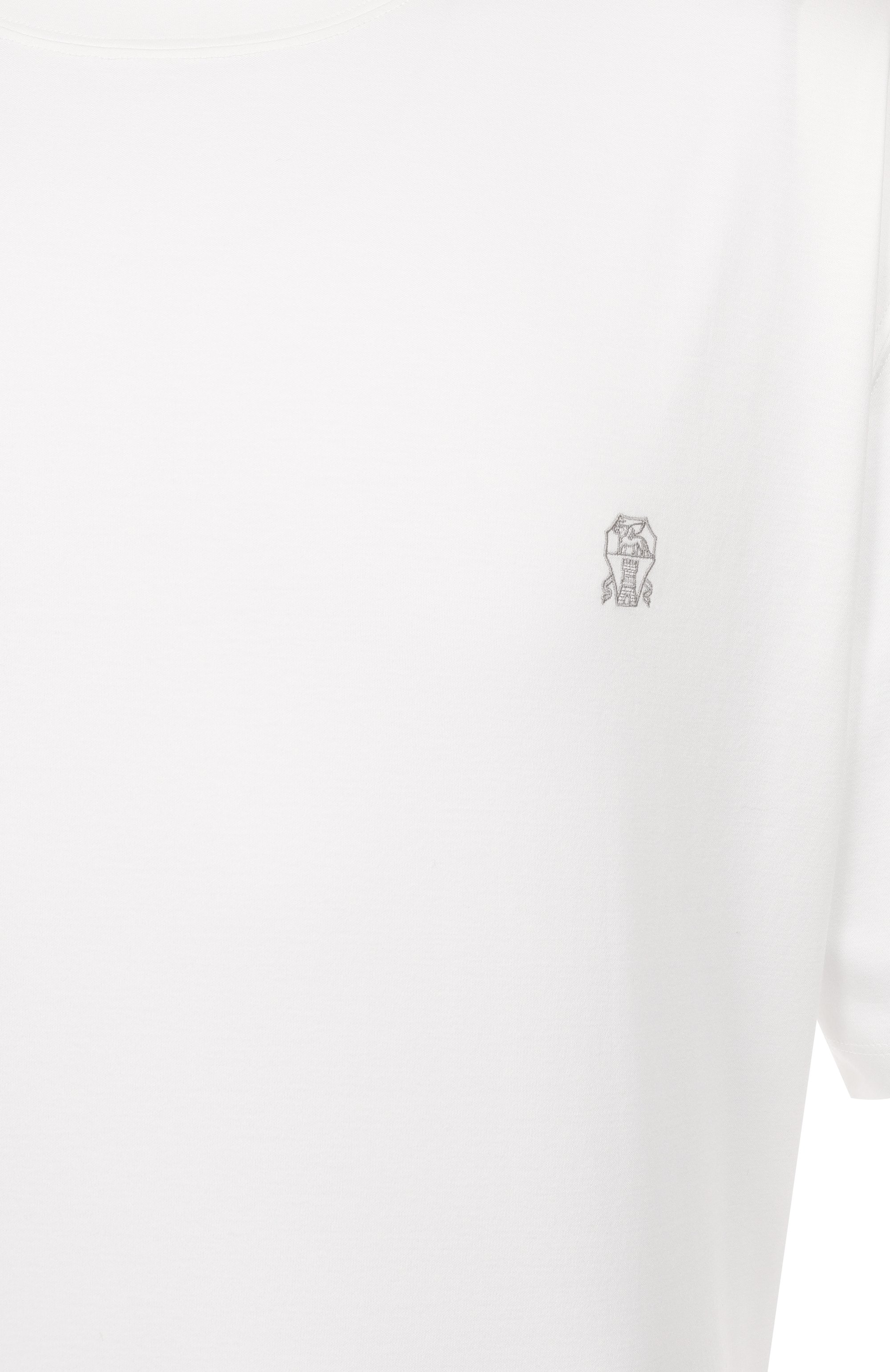 Хлопковая футболка BRUNELLO CUCINELLI, арт. M0B137444W, фото 6