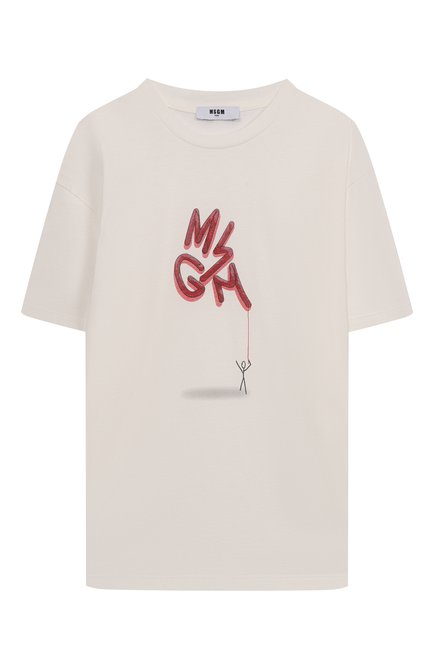 Хлопковая футболка MSGM KIDS, арт. F5MSJBTH304