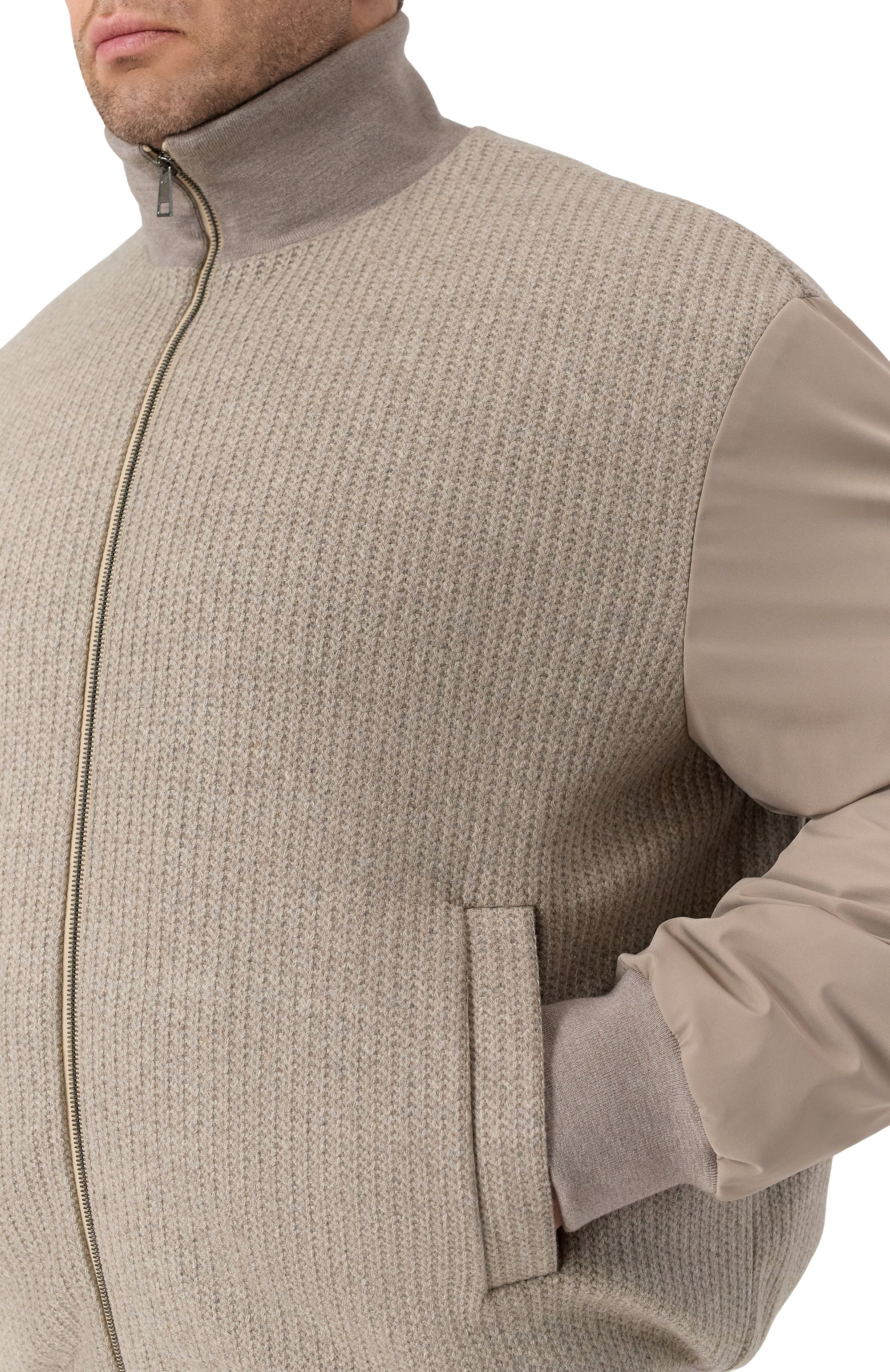 Комбинированный бомбер KITON, арт. UW2257V0441H01, фото 5