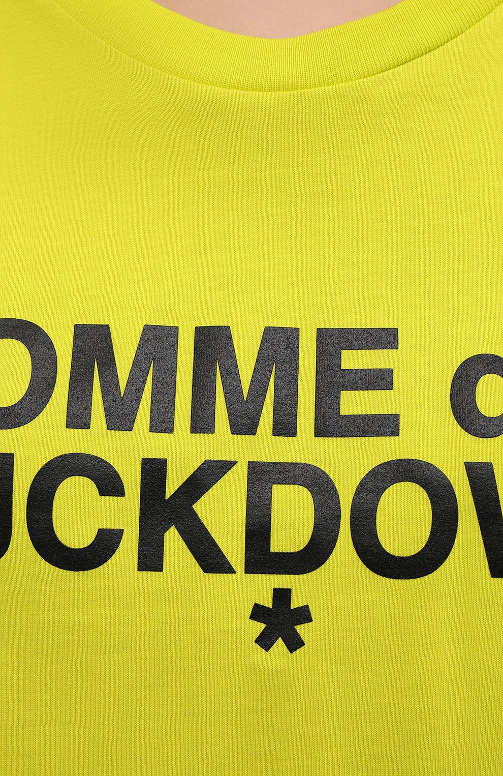 Хлопковая футболка COMME DES FUCKDOWN зеленого цвета по цене 5435 руб., арт. CDFD1342, фото 5 Хлопковая футболка COMME DES FUCKDOWN, арт. CDFD1342, фото 5