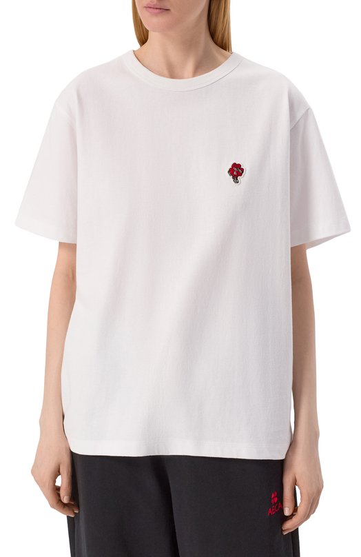 Хлопковая футболка AECA WHITE AWCMSSBDTTSST003C0.WHITE (XL) Белый  AWCMSSBDTTSST003C0.WHITE (XL) Фото 3
