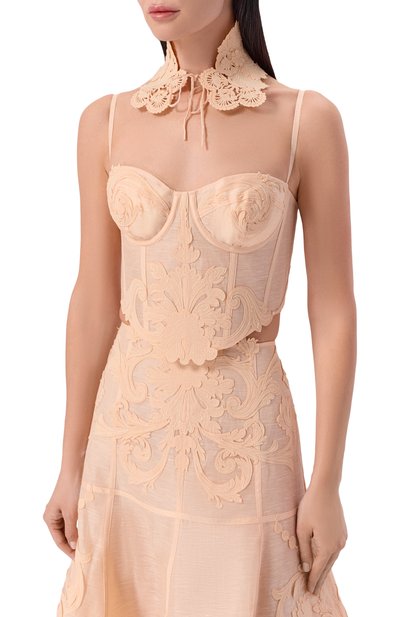 Топ-корсет изо льна и шелка ZIMMERMANN, арт. 6352TC261, фото 3