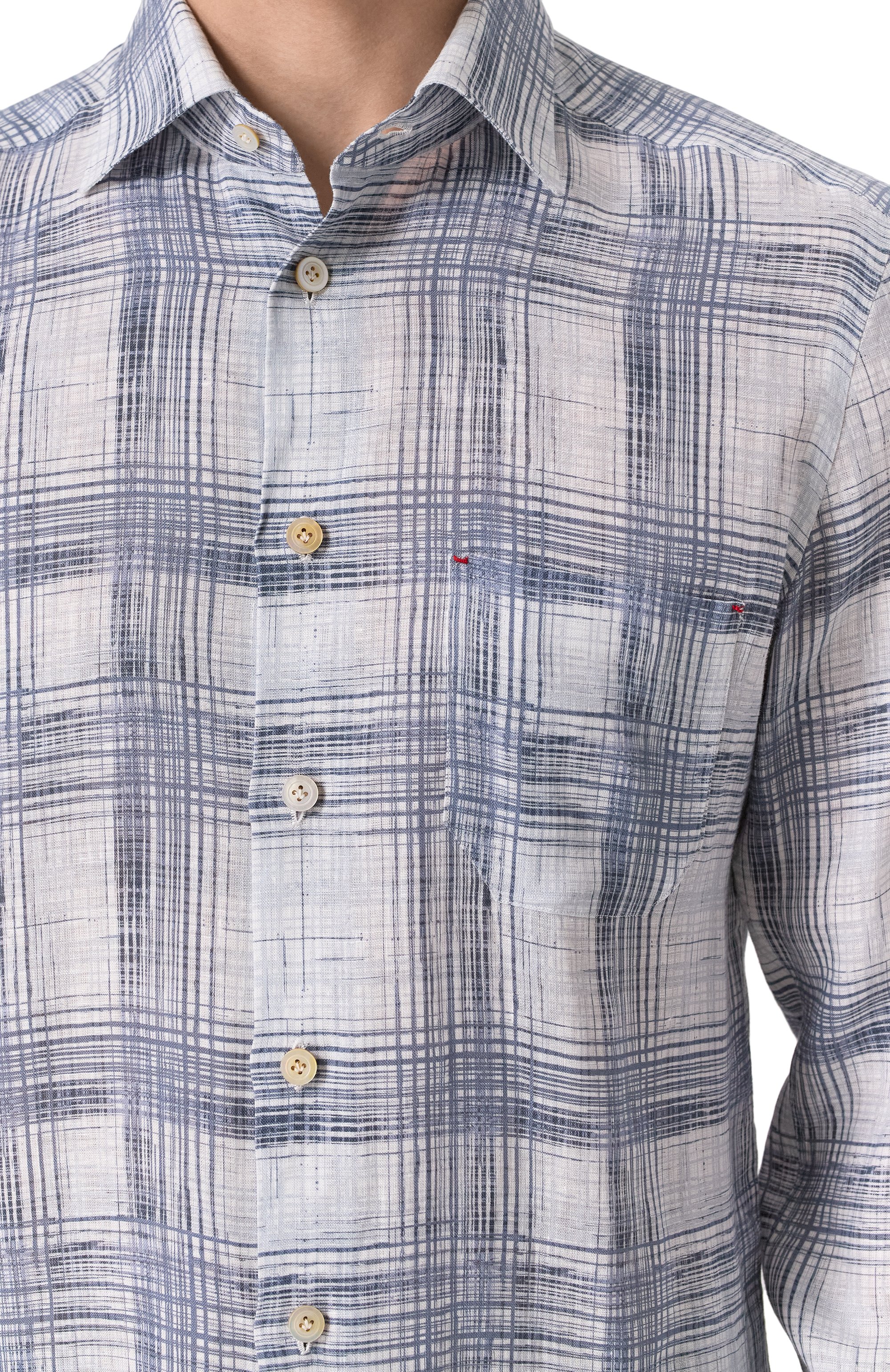 Льняная рубашка KITON, арт. UMCNERH0924406, фото 5