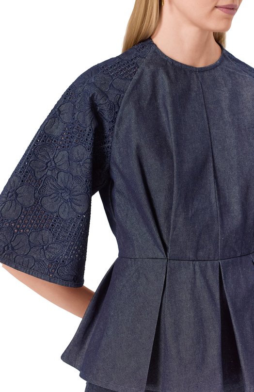Джинсовый топ Elie Saab T0146 Синий  T0146 Фото 5