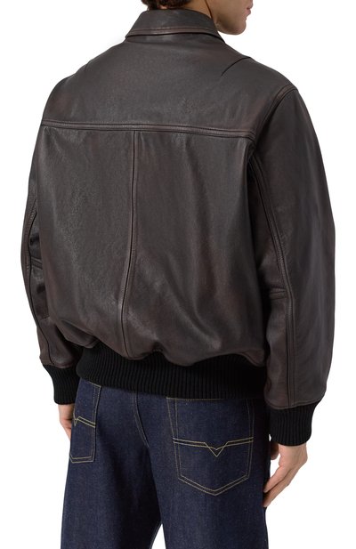 Кожаный бомбер HUGO, арт. 50541865, фото 4