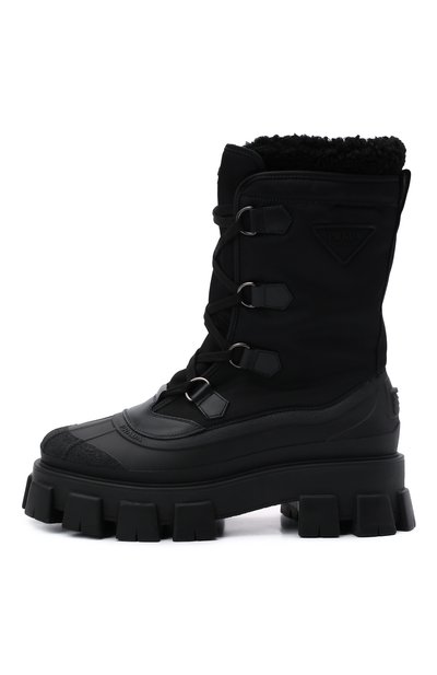Комбинированные сапоги PRADA, арт. 2UE015-3LEO-F0002, фото 4
