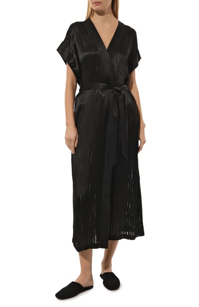 Халат из вискозы и шелка LUNA DI SETA, арт. VLST61098, фото 3