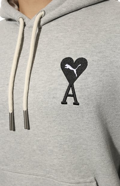 Хлопковое худи puma x ami PUMA, арт. 53406904, фото 5