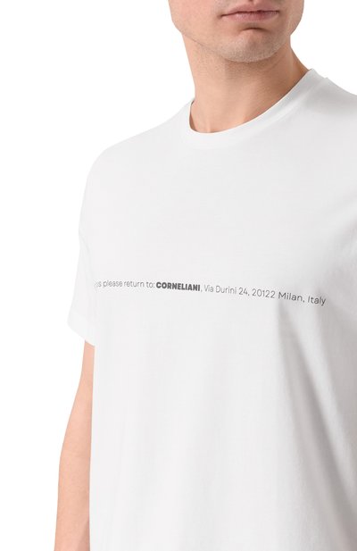 Хлопковая футболка CORNELIANI, арт. 27G587/2725035, фото 5