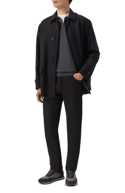 Шерстяное поло CORNELIANI темно-серого цвета по цене 57650 руб., арт. 28M50F/2A25100, фото 2 Шерстяное поло CORNELIANI, арт. 28M50F/2A25100, фото 2