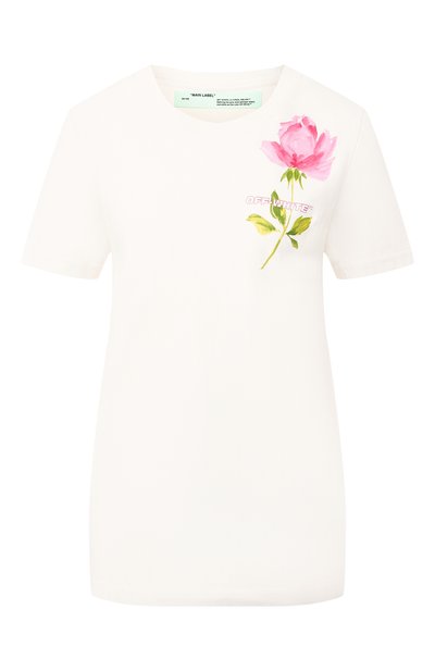 Женская хлопковая футболка OFF-WHITE, арт. 0WAA049S19B070600188