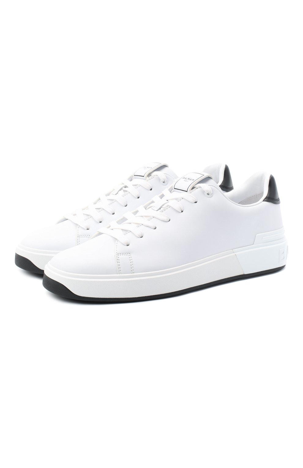 Кожаные кеды b-court BALMAIN белого цвета по цене 62250 руб., арт. UM1C226/LAMC, фото 1 Кожаные кеды b-court BALMAIN, арт. UM1C226/LAMC, фото 1