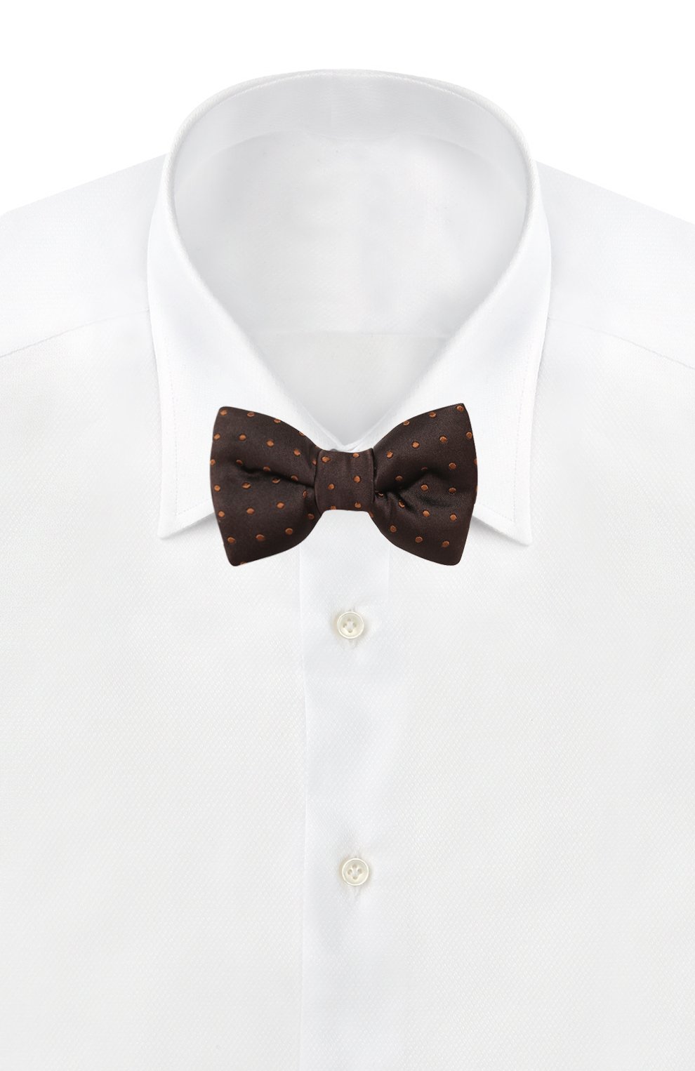 Шелковый галстук-бабочка TOM FORD коричневого цвета по цене 28600 руб., арт. 7TF71/4CH, фото 2 Шелковый галстук-бабочка TOM FORD, арт. 7TF71/4CH, фото 2