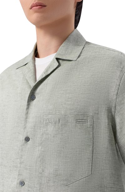 Льняная рубашка ZILLI, арт. ZSSH08M080001632U, фото 5