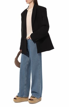 Женские меховые сабо GUCCI бежевого цвета, арт. 673663 D0L00 | Фото 2 (Каблук тип: Танкетка; Подошва: Платформа; Материал внешний: Натуральный мех, Замша, Овчина; Нос: Не проставлено; Региональные ограничения белый список (Axapta Mercury): Не проставлено)