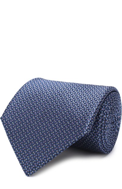 Мужской шелковый галстук с узором LANVIN, арт. 2156/TIE