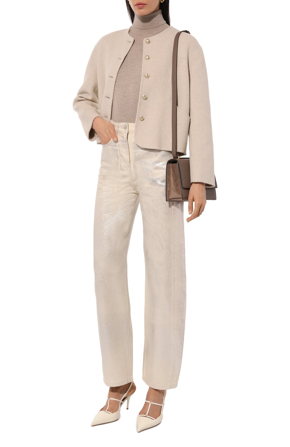 Джинсы IRO кремового цвета по цене 38050 руб., арт. WP23CHANDRA, фото 2 Джинсы IRO, арт. WP23CHANDRA, фото 2