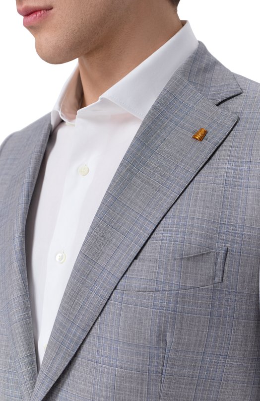 Шерстяной костюм Sartoria Latorre A6I7EF/QJ0703 Серый  A6I7EF/QJ0703 Фото 6