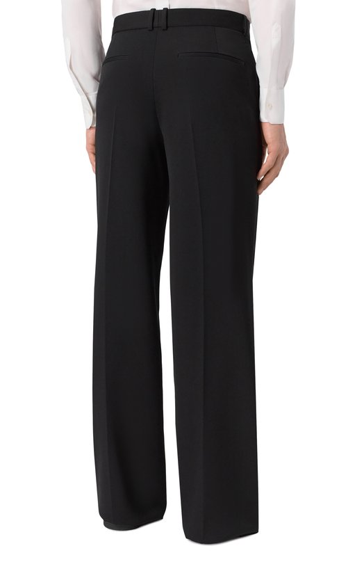 Шерстяные брюки Saint Laurent 805914/Y7E63 Чёрный  805914/Y7E63 Фото 4