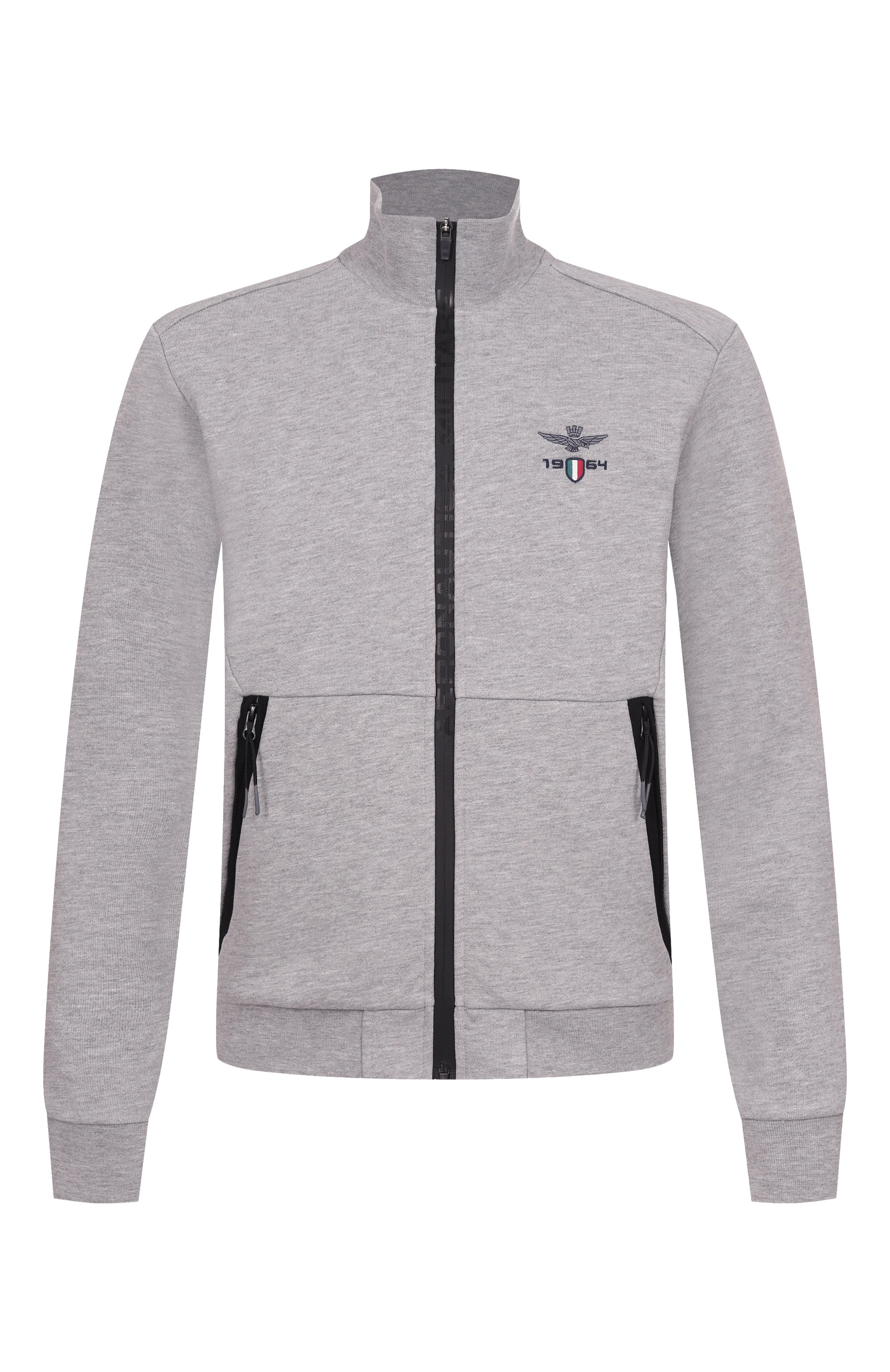 Хлопковая толстовка AERONAUTICA MILITARE серого цвета по цене 22550 руб., арт. FE1986F581, фото 1 Хлопковая толстовка AERONAUTICA MILITARE, арт. FE1986F581, фото 1