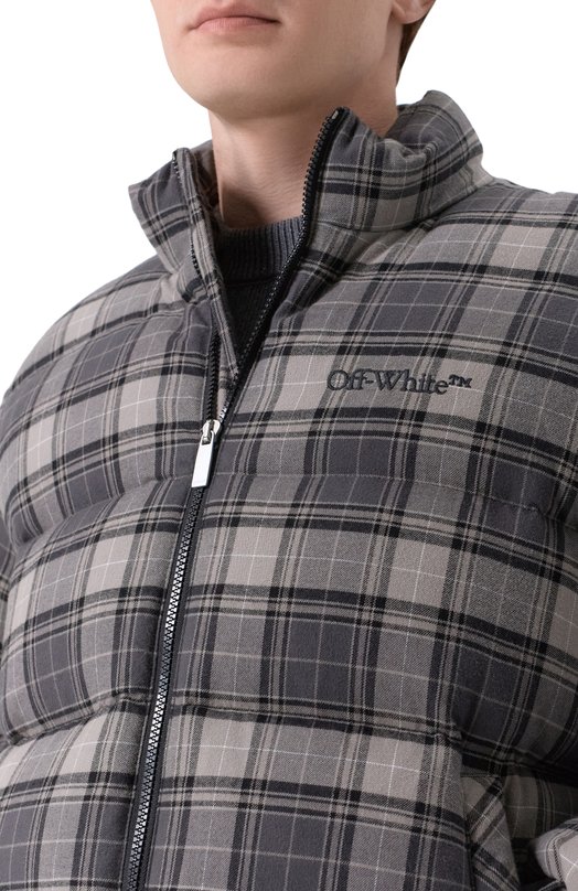 Пуховик Off-White 0MED065F25FAB001 Серый  0MED065F25FAB001 Фото 5