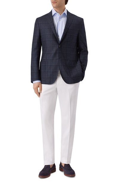 Брюки из лиоцелла и хлопк�а CORNELIANI, арт. 274ED6/2720129, фото 2