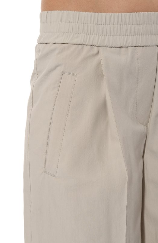 Хлопковые брюки Brunello Cucinelli ML949B1325 Серый  ML949B1325 Фото 5