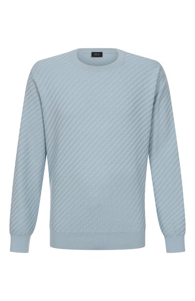 Мужской джемпер из хлопка и шелка BRIONI, арт. UMQ90L/PAK22