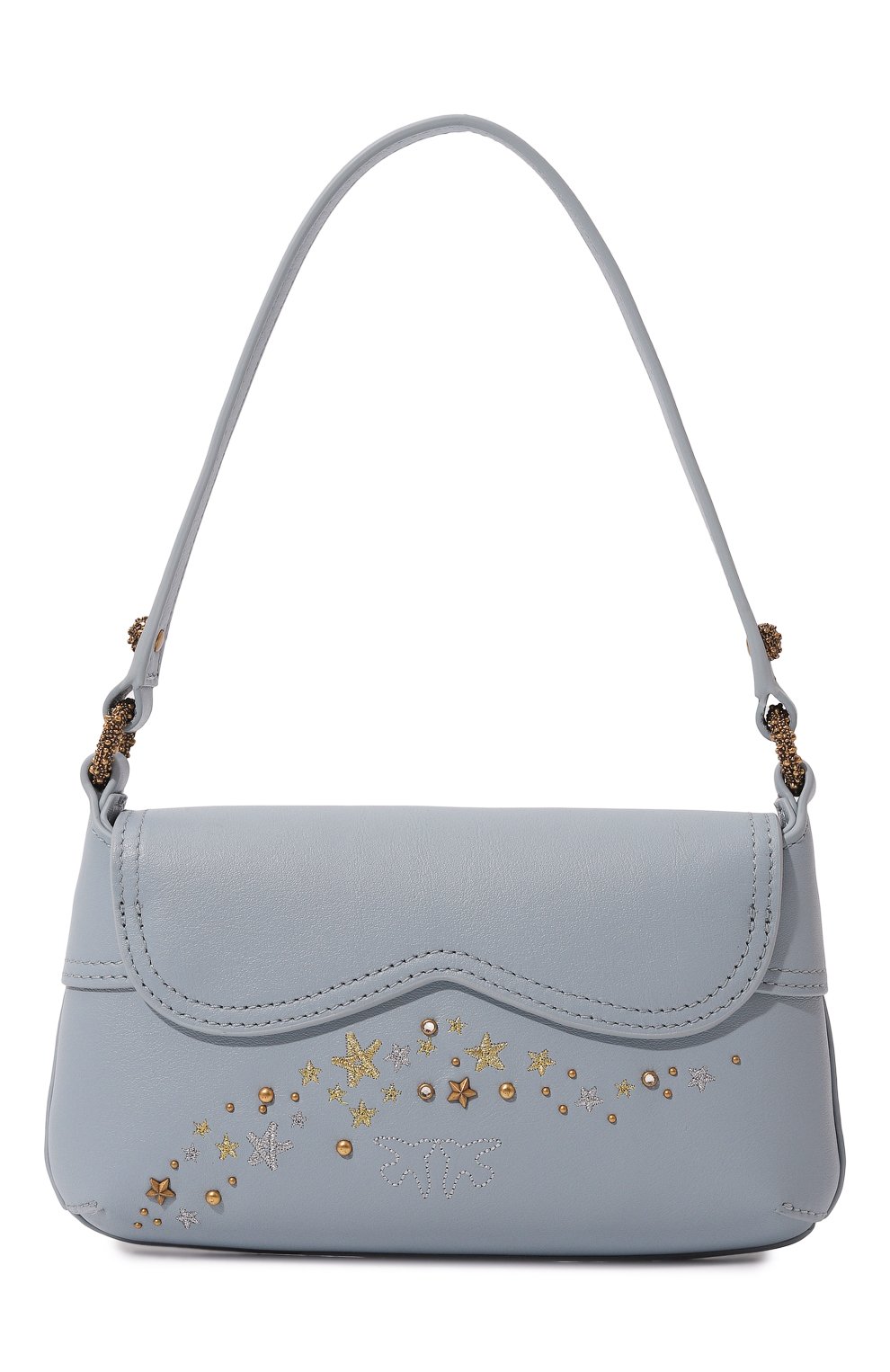 Сумка 520 PINKO голубого цвета по цене 41400 руб., арт. 103764/A1YW, фото 6 Сумка 520 PINKO, арт. 103764/A1YW, фото 6