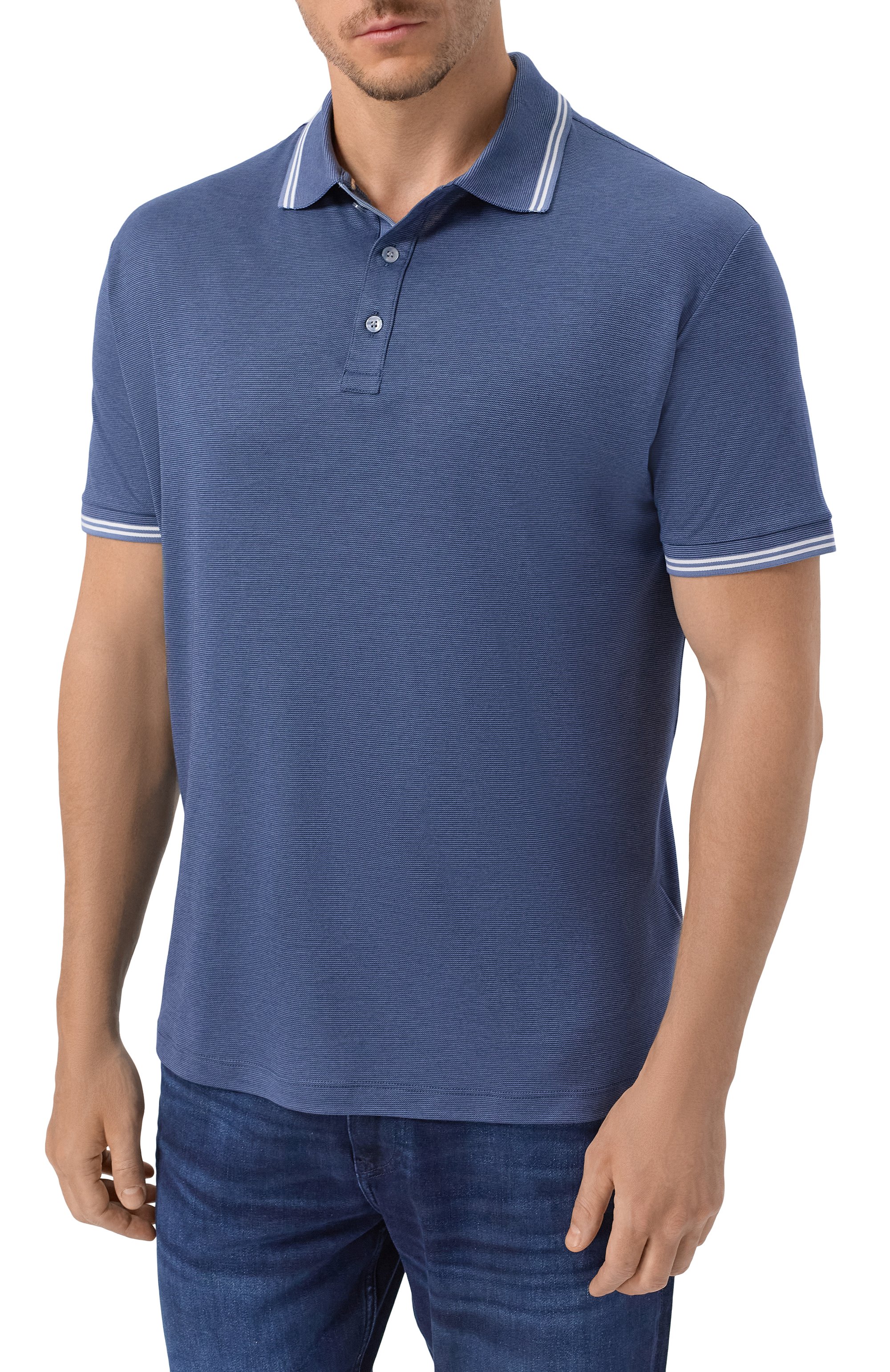 Поло из хлопка и  лиоцелла PAUL&SHARK, арт. 26411256_001, фото 3