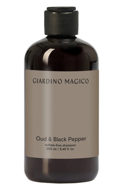 Женский бессульфатный шампунь с пептидами шелка oud &amp; black pepper (250ml) GIARDINO MAGICO, арт. 4660222282170