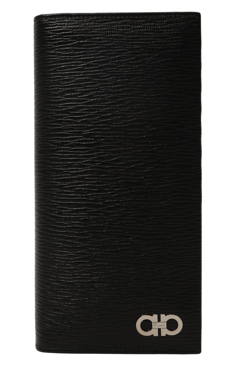 Мужской кожаное портмоне FERRAGAMO черного цвета, арт. 66A069/686019 | Фото 1 (Нос: Не проставлено; Материал: Натуральная кожа)