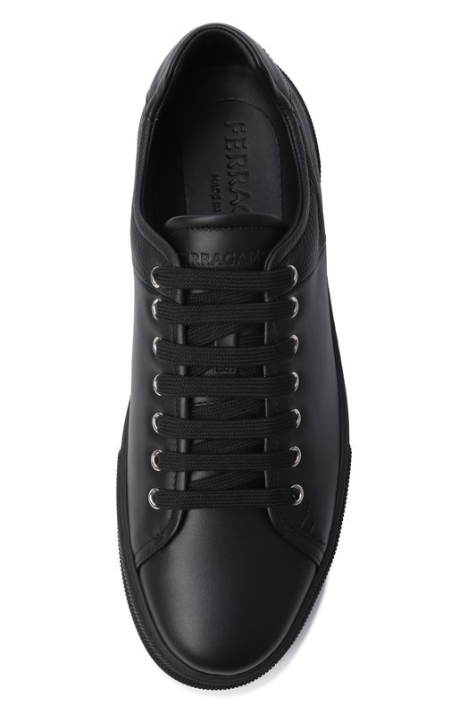Кожаные кеды Ferragamo 026363/772 Чёрный  026363/772 Фото 6