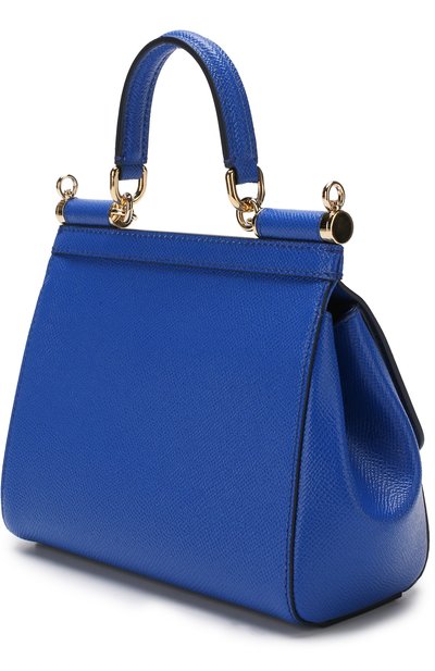 Сумка sicily medium DOLCE & GABBANA синего цвета по цене 189000 руб., арт. BB6003/A1001, фото 3 Сумка sicily medium DOLCE & GABBANA, арт. BB6003/A1001, фото 3