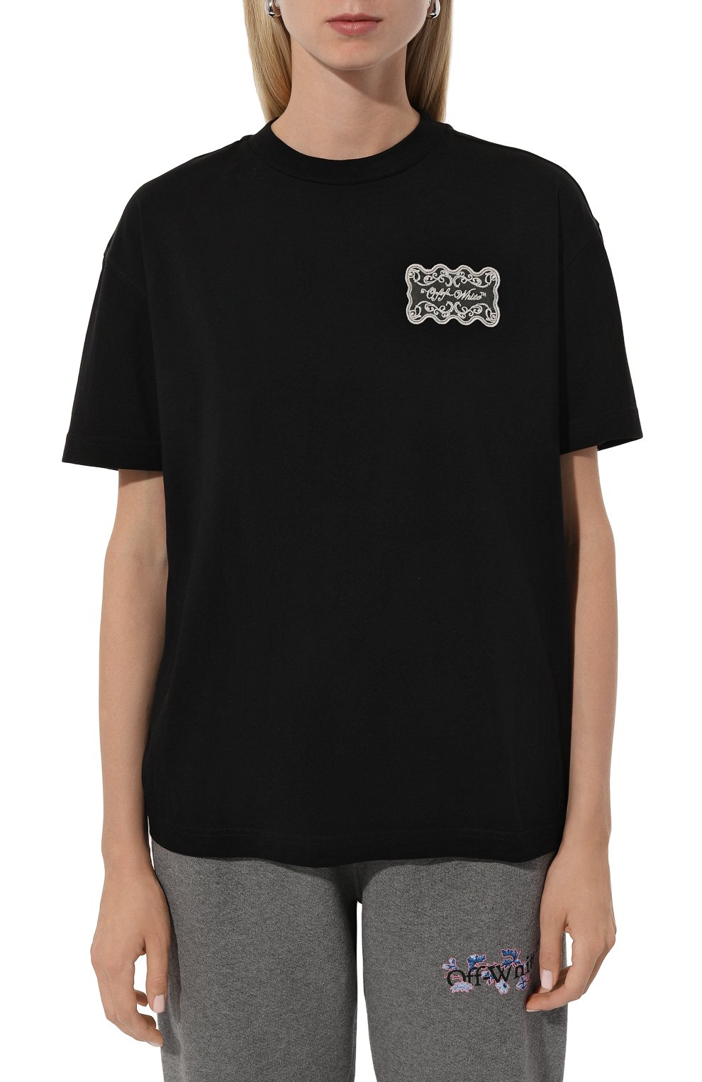 Хлопковая футболка OFF-WHITE, арт. 0WAA089F24JER007, фото 3