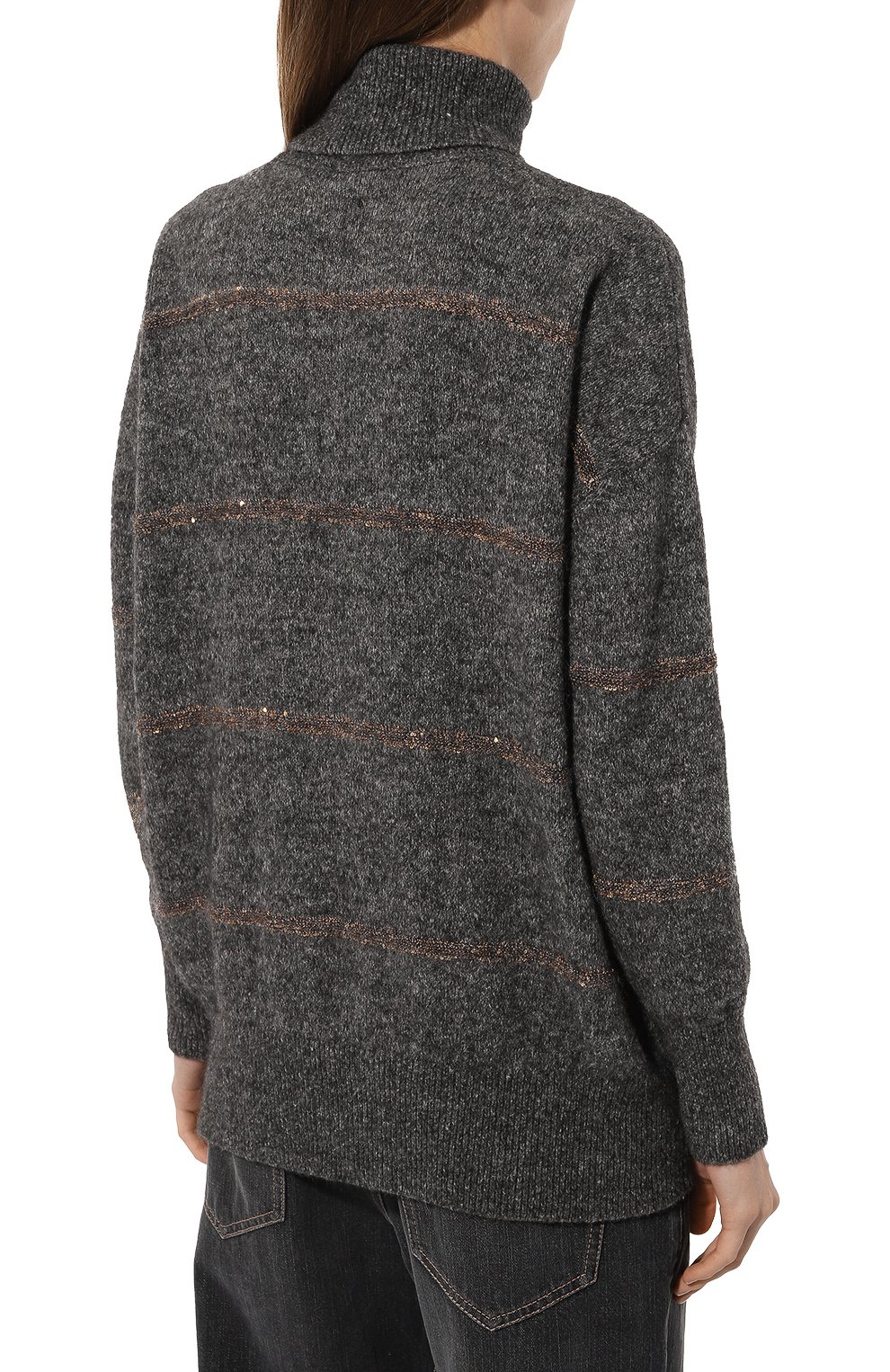 Свитер из шерсти и хлопка BRUNELLO CUCINELLI, арт. MSP71BP411, фото 4