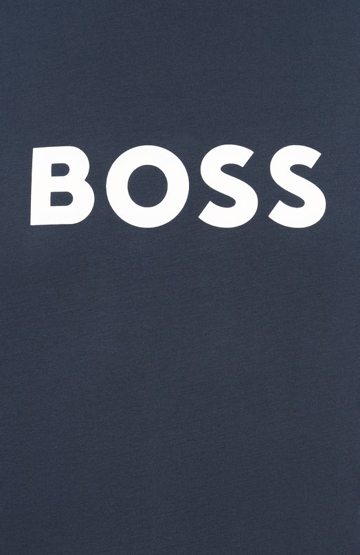 Хлопковая футболка BOSS 50491706 Синий  50491706 Фото 6