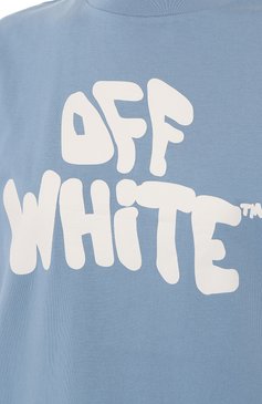 Хлопковая футболка OFF-WHITE, арт. OWAA089S23JER0174001, фото 1